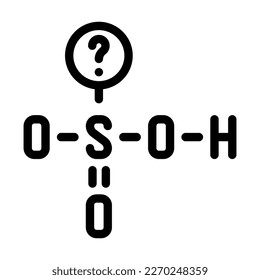 science molecular structure line icon vector. science molecular structure sign. isolated contour symbol black illustration