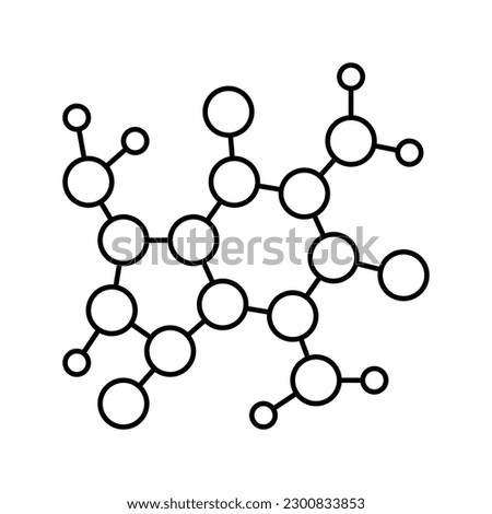 science molecular structure line icon vector. science molecular structure sign. isolated contour symbol black illustration