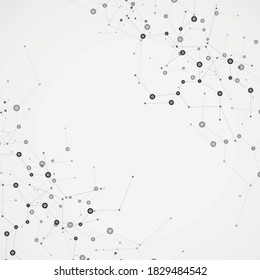 Science molecule design. Vector background