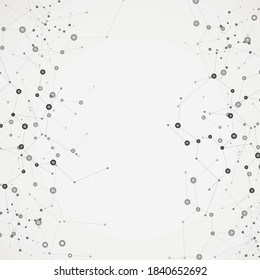 Science molecule design. Vector background
