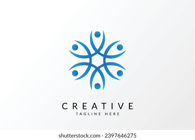 Science molecule logo design for technology