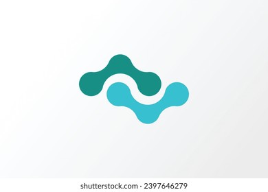 Science molecule logo design for technology