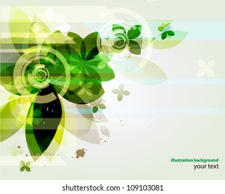 Science And Nature Green Background