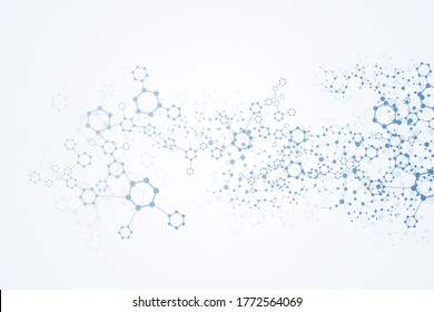 Science Network Pattern Connecting Lines Dots Stock Vector (Royalty ...