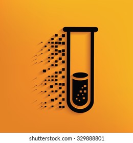 Science on yellow background,clean vector