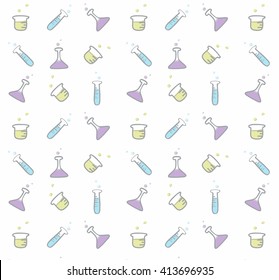 Science pattern background, Vector illustration