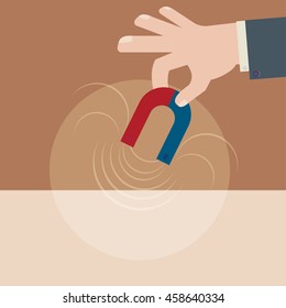 science physics. of the magnetic field. a school lesson.