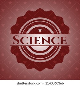 Science red emblem