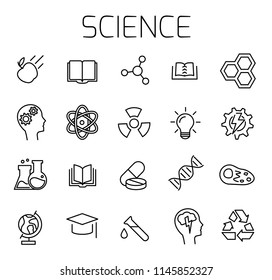 Big Set Physics Line Icons Vector Stock Vector (Royalty Free) 1797860008