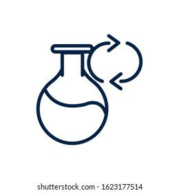 science renewable ecology environment icon linear vector illustration