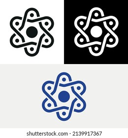 Science Research Atom Abstract Logo