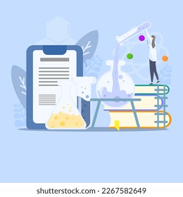 Science research, chemical laboratory, lab, QC, chemistry, experiment, improvement, formula, work on virus treatment development.
