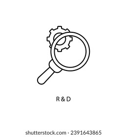 Symbol für das Konzept Wissenschaft und Forschung Einfache Elementgrafik. Das Konzept Wissenschaft und Forschung umreißt das Symboldesign.