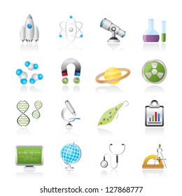 Science, Research and Education Icons - Vector Icon set