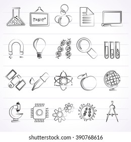 Science, Research and Education Icons - Vector Icon set