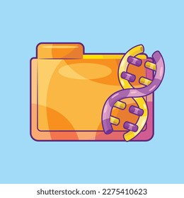 Science Research Folder Vector Illustration Concept