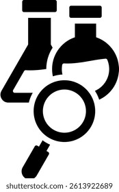 Science Research Icon Glyph Vector Illustration