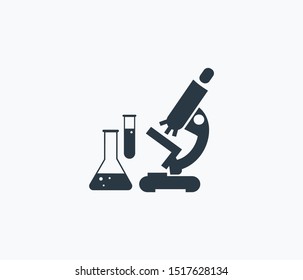 Science research icon isolated on clean background. Science research icon concept drawing icon in modern style. Vector illustration for your web mobile logo app UI design