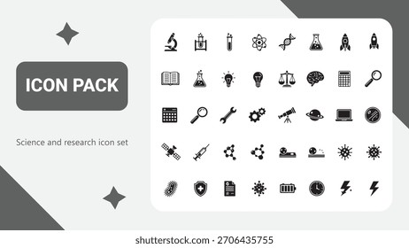 Science and Research Icon Set