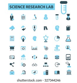 science, research icons