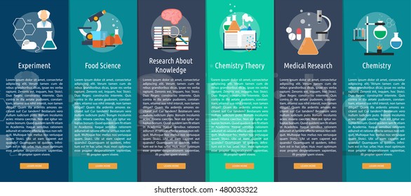  Science and Research Vertical Banner Concept