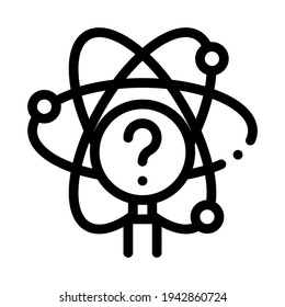 science researcher line icon vector. science researcher sign. isolated contour symbol black illustration