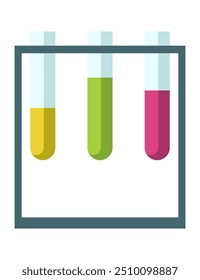 Science researching chemical lab element. Professional work of scientific research. Molecular engineering vector concept. Modern scientific or chemistry classroom interior design symbol