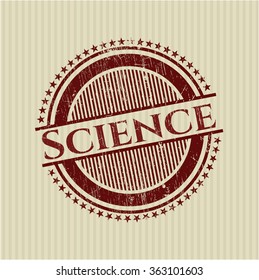Science rubber grunge texture seal