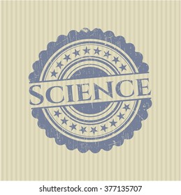 Science rubber grunge texture seal