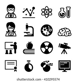 Science , Scientist, Research Icon Set