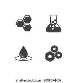 science set icon, isolated science set sign icon, vector illustration