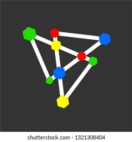 science / sharp / hexagonal logo design inspiration