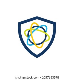 Science Shield Logo Icon Design