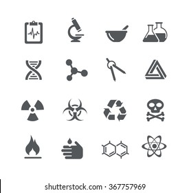 Signos y símbolos científicos // serie de utilidades