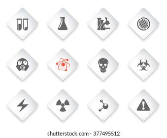 Science  simply symbols for web and user interface