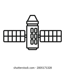 Science Space Station Icon Outline Vector. Mars Exploration. International Space Station