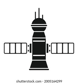 Science Space Station Icon Simple Vector. Mars Exploration. International Space Station