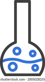 Suministros científicos, ilustración, vector sobre un fondo blanco.