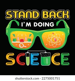 Science t shirt design vector template