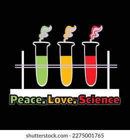 Science t shirt design vector template
