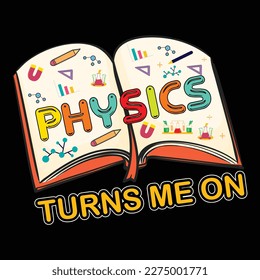 Science t shirt design vector template