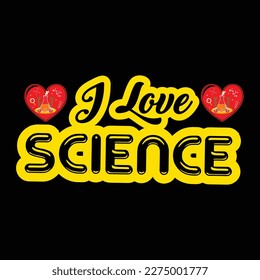 Science t shirt design vector template
