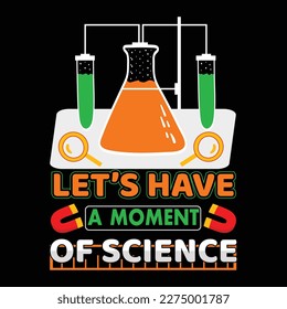 Science t shirt design vector template