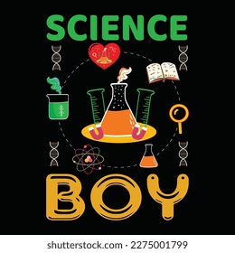 Science t shirt design vector template