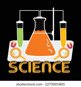 Science t shirt design vector template svg