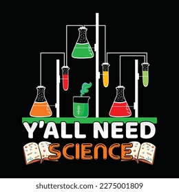 Science t shirt design vector template svg