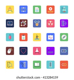Science and Technology Colored Vector Icons 3