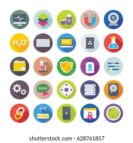 Science and Technology Colored Vector Icons 5