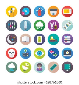 Science and Technology Colored Vector Icons 8