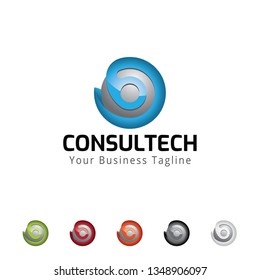 Science Technology Consulting Logo Template Stock Vector (Royalty Free ...